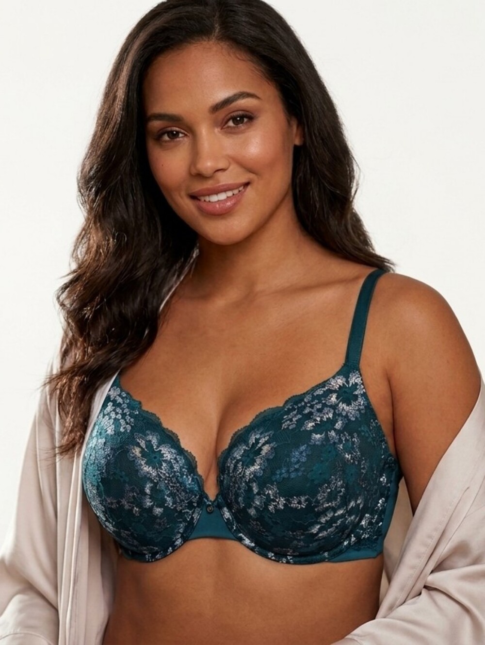 Victoria's Secret Teal Lace Underwire Bra